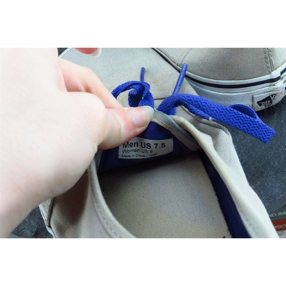 VANS Size‎ 9 M Gray/Brown Skateboarding Shoes Fabric Women - Picture 8 of 12